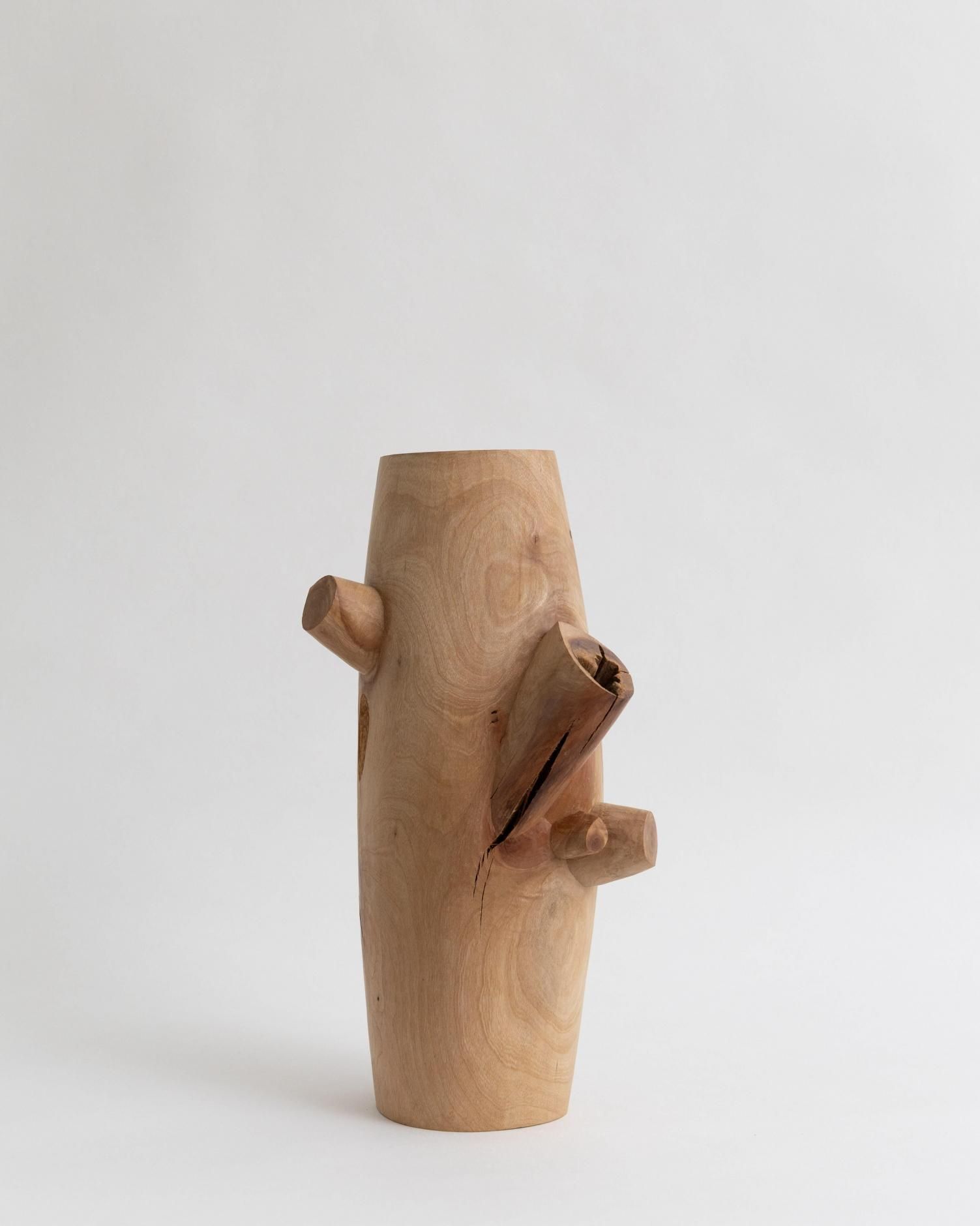 福井守 Mamoru Fukui  山林伐採で一緒に伐られた木　[刃物仕上げ/オイル無塗装]