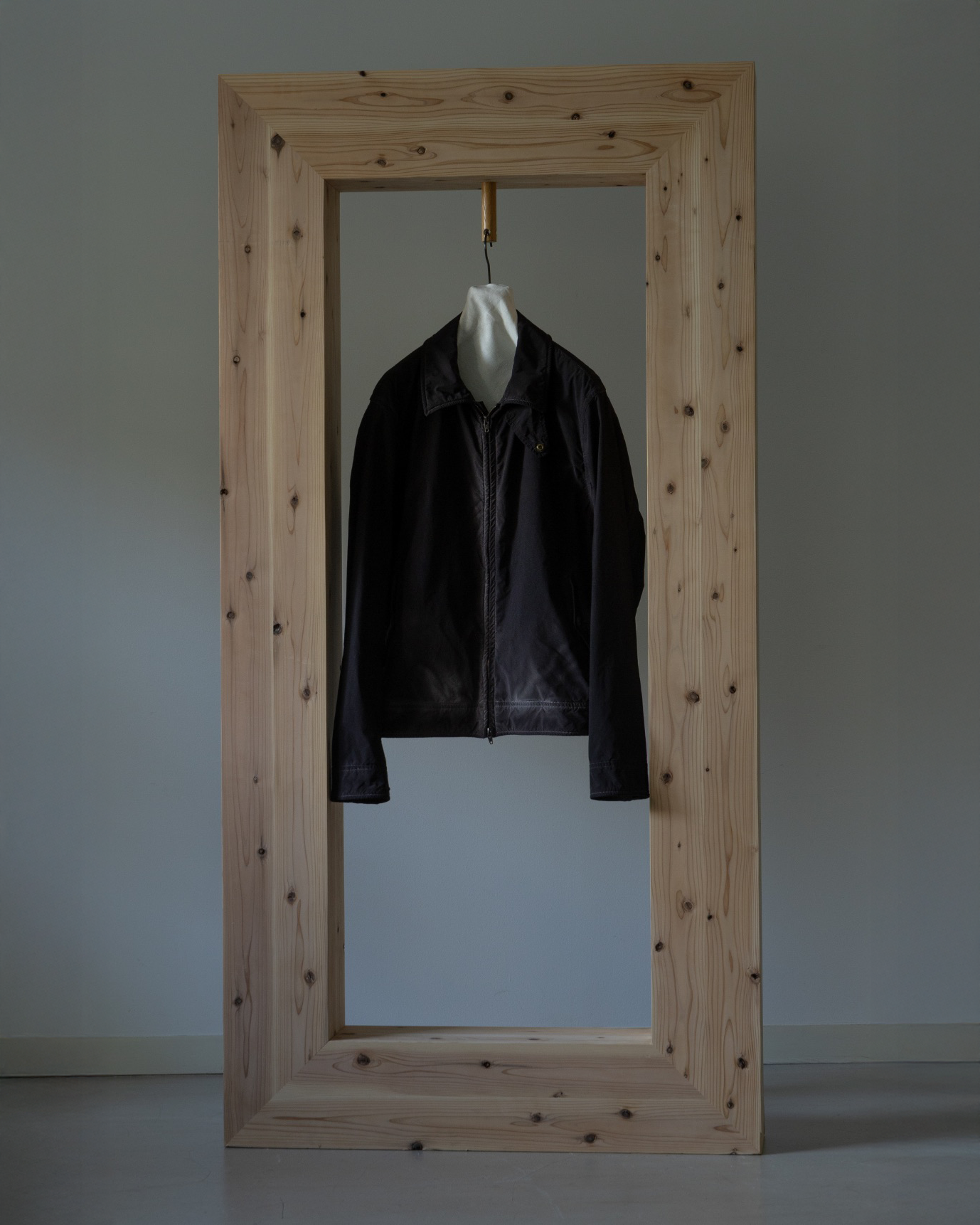 Hand-dye zip up blouson